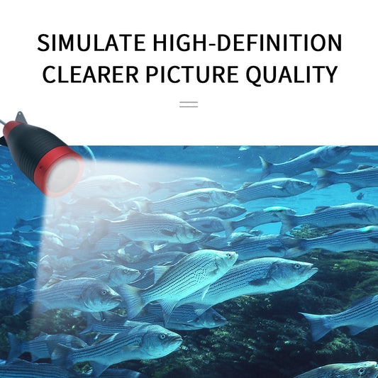 Underwater Fishing Camera, 720P Camera, Portable Video Fish Finder with 800*480 IPS 7 inch Screen, 12pcs IR and 12pcs LED White Lights for Ice, Lake, Boat, Sea Fishing | DV3524E