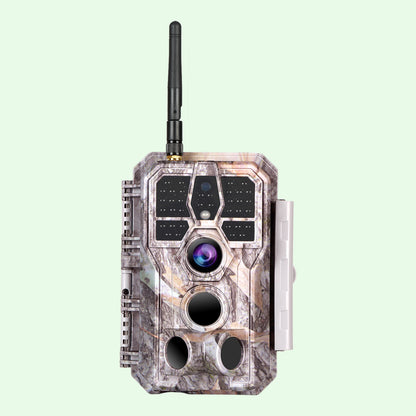 Bluetooth WIFI 64MP 1296P Game Trail Cameras for Wildlife Observing & Home or Backyard Security Night Vision Motion Activated Waterproof | A280W Driftwood Bark