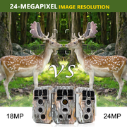 4-Pack A280 Trail Game Deer Cameras 24MP Photo 2304x1296P Full HD Video 100ft Night Vision No Glow 0.1S Trigger Motion Activated Waterproof