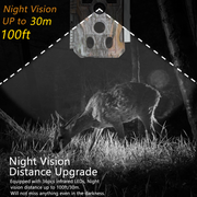 5-Pack A280 Trail Game Deer Cameras 48MP Photo 2304x1296P Full HD Video 100ft Night Vision No Glow 0.1S Trigger Motion Activated Waterproof