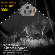 5-Pack A280 Trail Game Deer Cameras 24MP Photo 2304x1296P Full HD Video 100ft Night Vision No Glow 0.1S Trigger Motion Activated Waterproof