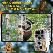 2-Pack A280 Trail Game Deer Cameras 24MP Photo 2304x1296P Full HD Video 100ft Night Vision No Glow 0.1S Trigger Motion Activated Waterproof