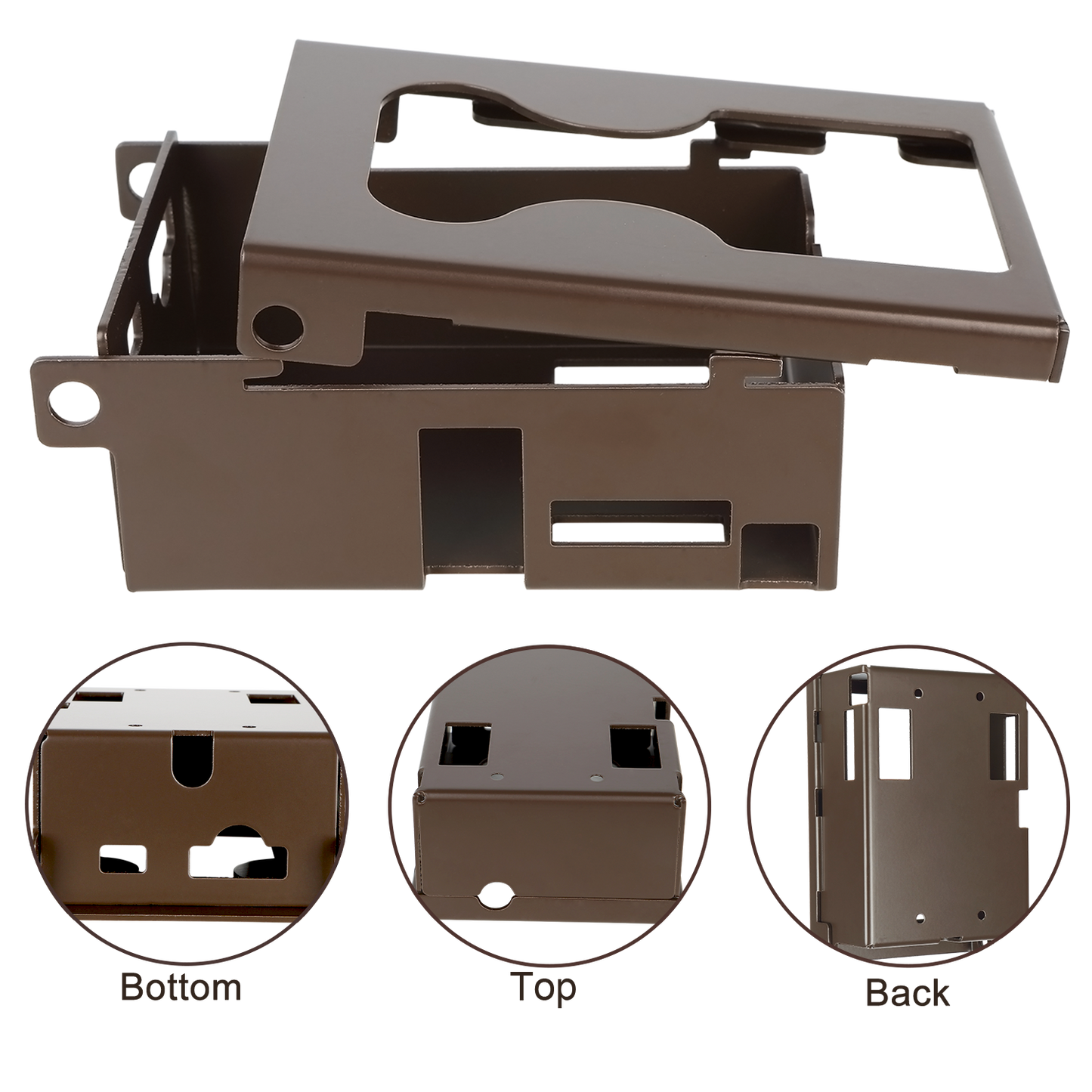 Game Trail Camera Safe Security Protective Metal CASE for: BlazeVideo A252/A262/A261/A323, GardePro: A3/A3S, Meidase: S3/S3pro/P40/P50