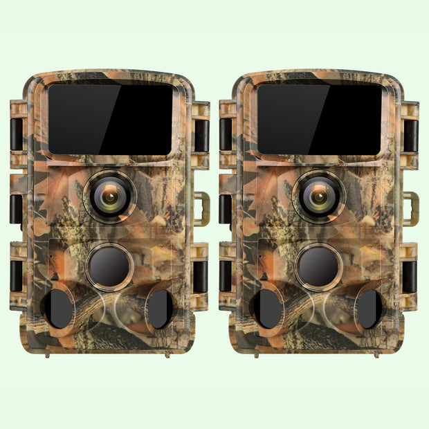 2-Pack Game & Trail Deer Cameras 24MP Photo & 1080P Video Night Vision Motion Activated for Outdoor Wildlife Observing & Home Security | DL2Q