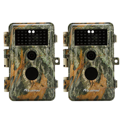 2-Pack Game Trail Wildlife Animal Cams Observing Deer Cameras 64MP Photo 1296P Video Night Vision No Glow Infrared Motion Activated Waterproof for Wildlife Monitoring | A252 Matte Olive Drab