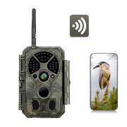 Bluetooth WIFI Game & Trail Camera Security Camera 32MP Picture 1296P Video Black Flash Wildlife Cam Night Vision Motion Activated Waterproof | A350W Green