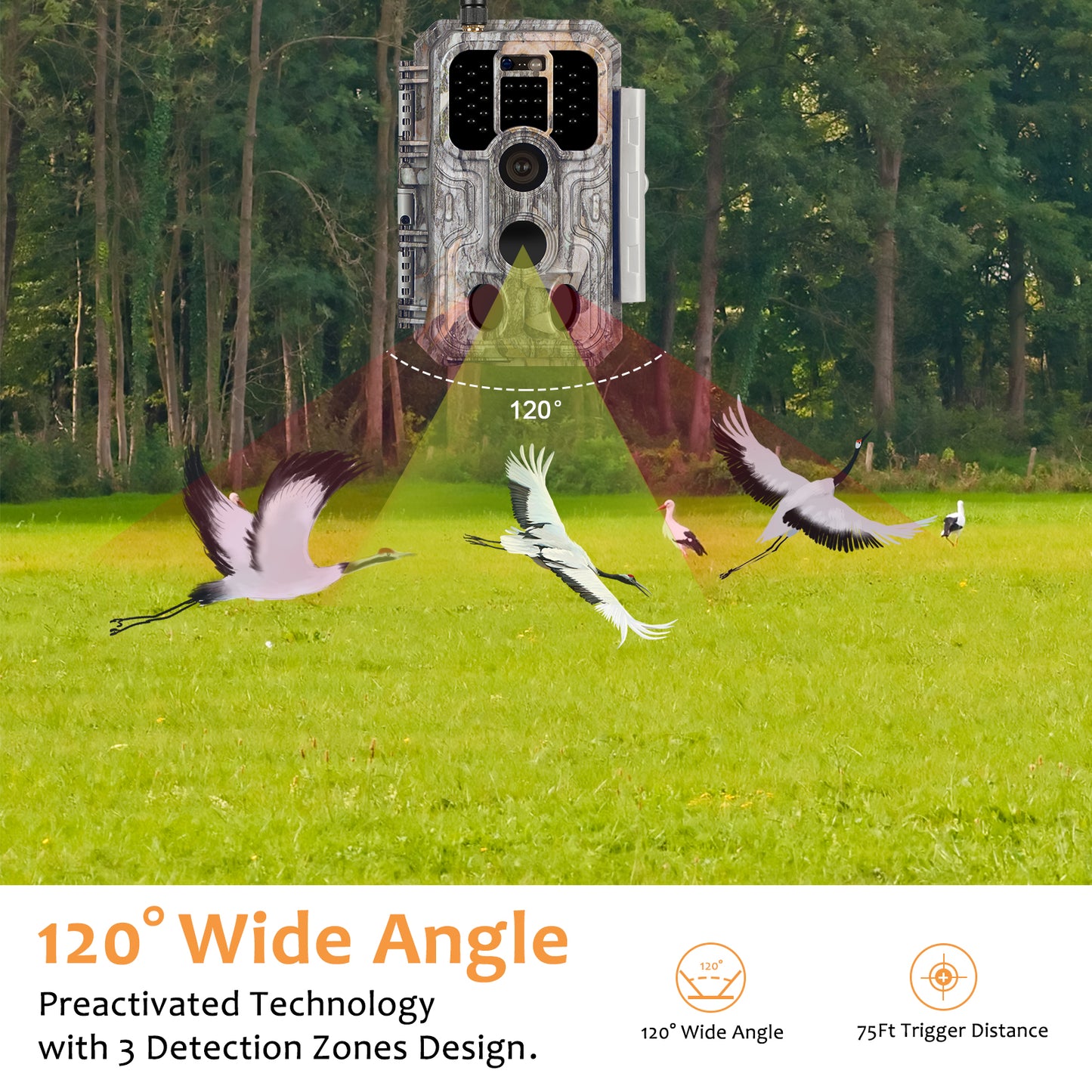 4G LTE Cellular 32MP 1296P Game & Trail Camera 32MP 1296P 100ft Night Vision Motion Activated Waterproof with SIM Card Sends Picture to Cell Phone | A390G Driftwood Bark