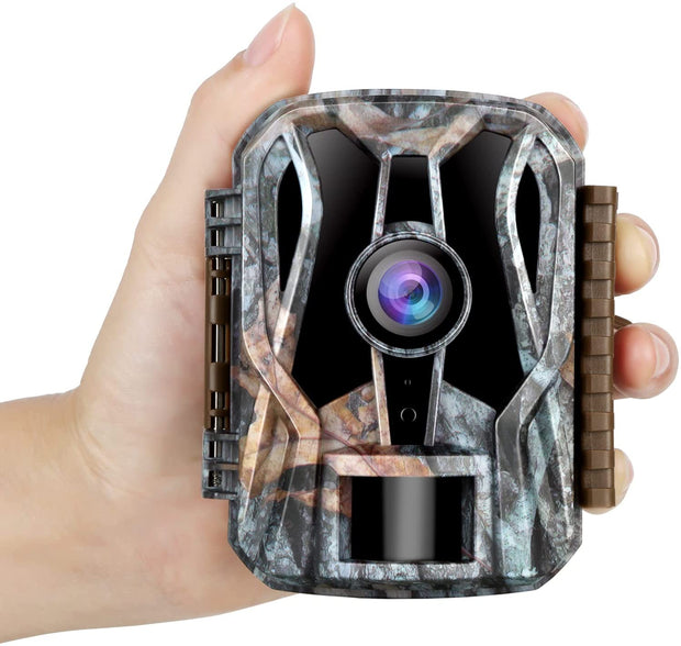 Mini Wildlife Trail Camera with Night Vision 0.5S Trigger Motion Activated 20MP 1080P IP66 Waterproof for Hunting & home security