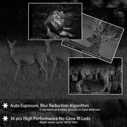 Trail Deer Camera 100ft Night Vision 32MP 1296P Motion Activated 0.1S Trigger Speed No Glow Waterproof for Wildlife Observing & Backyard Security A323