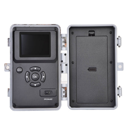 2-Pack 64MP 1296P Video Game Trail Deer Cameras for Observing & Home Security Night Vision Motion Activated Waterproof Invisible Infrared Time Lapse | A252 Driftwood Bark