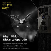 5-Pack A280 Trail Game Deer Cameras 24MP Photo 2304x1296P MP4 Video 100ft Night Vision No Glow 0.1S Trigger Motion Activated Waterproof Time Lapse