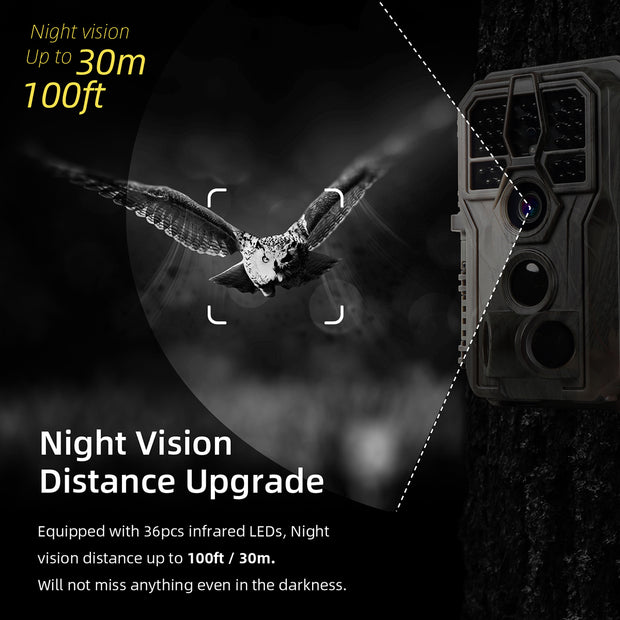 5-Pack A280 Trail Game Deer Cameras 24MP Photo 2304x1296P MP4 Video 100ft Night Vision No Glow 0.1S Trigger Motion Activated Waterproof Time Lapse