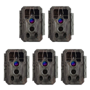 5-Pack A280 Trail Game Deer Cameras 24MP Photo 2304x1296P MP4 Video 100ft Night Vision No Glow 0.1S Trigger Motion Activated Waterproof Time Lapse