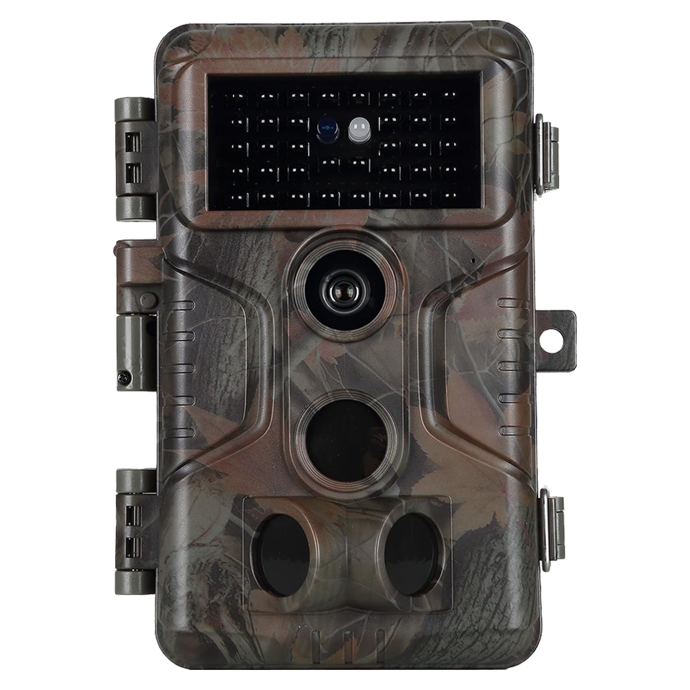 Trail Deer Camera 64MP 1296P 100ft Night Vision Motion Activated 0.1S Trigger Speed No Glow Waterproof for Wildlife Observing & Backyard Security | A323 Oak Brown