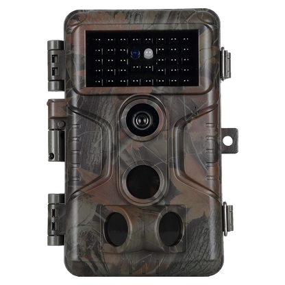 Trail Deer Camera 64MP 1296P 100ft Night Vision Motion Activated 0.1S Trigger Speed No Glow Waterproof for Wildlife Observing & Backyard Security | A323 Oak Brown
