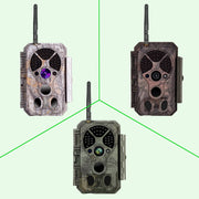 Bluetooth WIFI Game & Trail Camera Security Camera 32MP Picture 1296P Video Black Flash Wildlife Cam Night Vision Motion Activated Waterproof | A350W