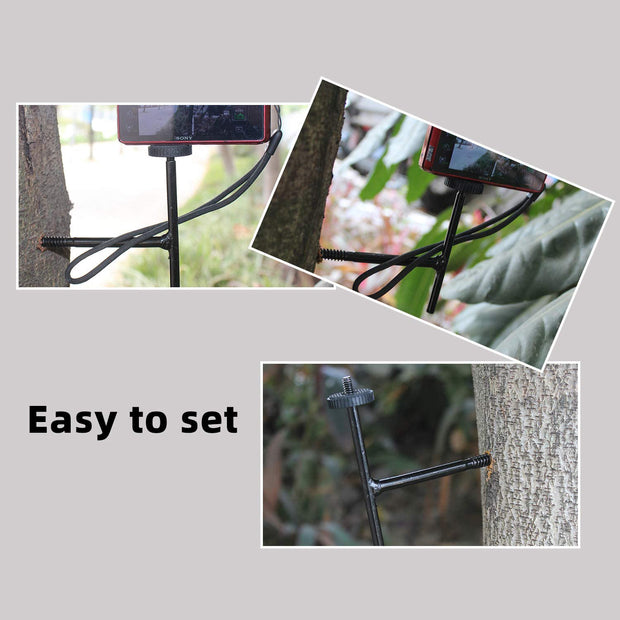 2-Pack Trail Camera Mount Tree Holder, Universal Game Camera Mounting Stand