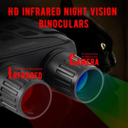 2-Pack Digital Night Vision Binocular Goggles for Night Observation, Surveillance and Spotting, Take Photo & 1296P Video from 300m in Darkness