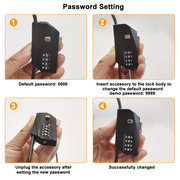 Game Trail Camera Lock Security Lock Password Cable Chain Lock, Metal Protective Lock for Bike Wildlife Cameras Indoor Outdoor