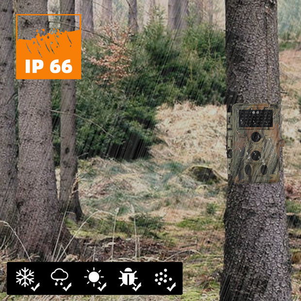 4-Pack Game Trail Deer Cameras Stealthy Camouflage 24MP 1296P Waterproof Motion Activated for Outdoor Wildlife Tracking and Home Security No Glow | A262