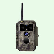 Wireless Bluetooth WiFi Game Trail Deer Camera 32MP 1296P Night Vision Motion Activated Stealthy Camouflage for Wildlife Observing, Home Security | W600 Brown