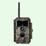 Wireless Bluetooth WiFi Game Trail Deer Camera 24MP 1296P Night Vision Motion Activated Stealthy Camouflage for Wildlife Observing, Home Security | W600 Brown